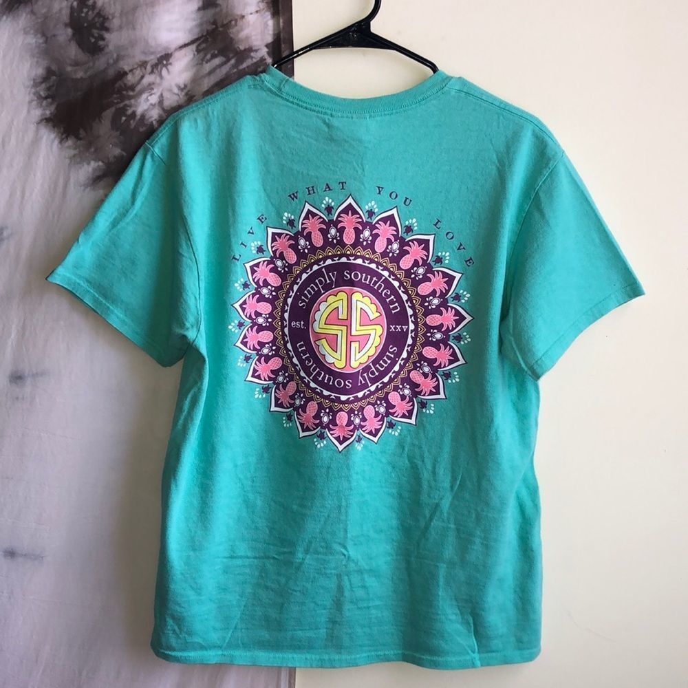 (2) Simply Southern Patterned Graphic Short Sleeve Tee Bundle